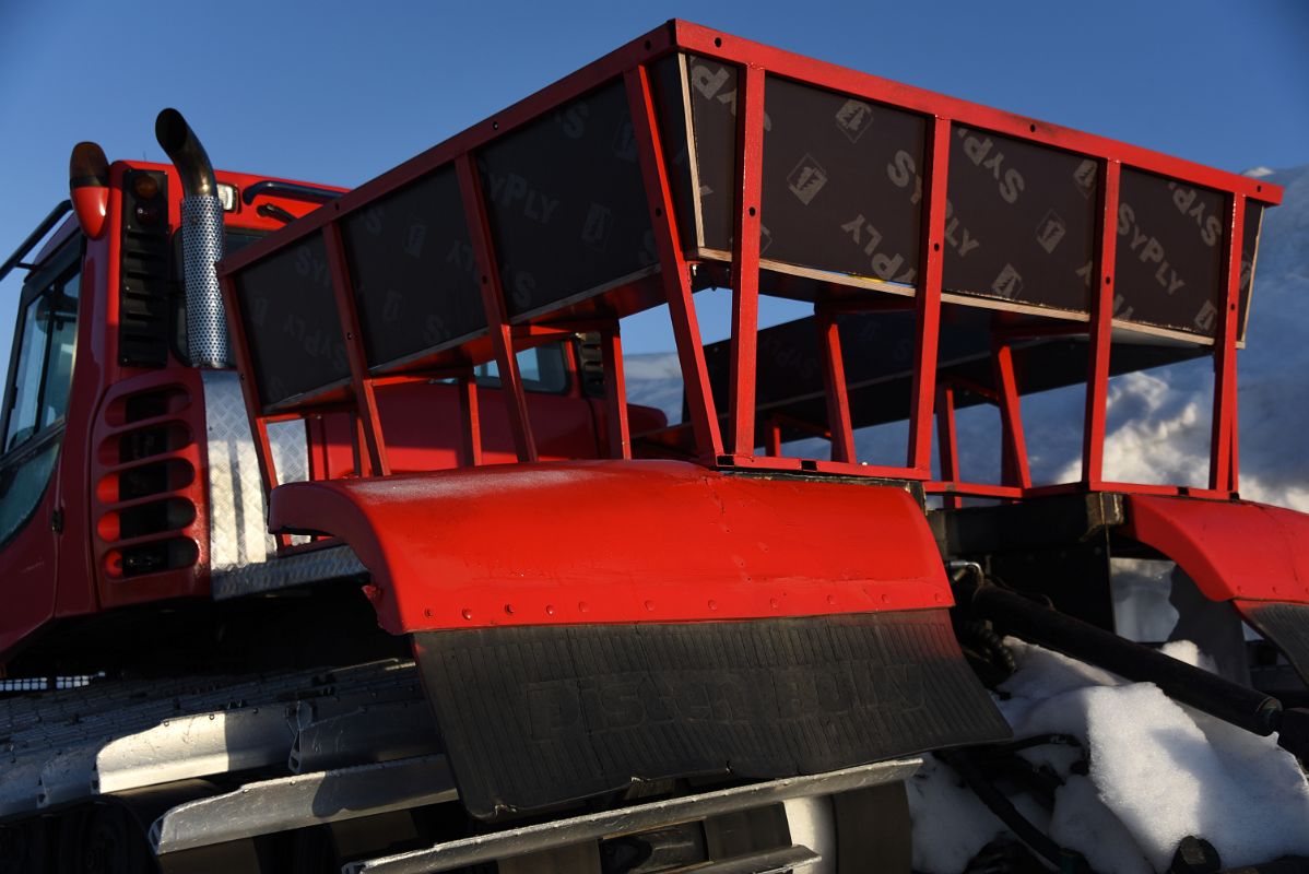 08C Snow Cat At Garabashi Camp Can Carry Climbers And Tourists Higher Up The Mountain On Mount Elbrus Climb